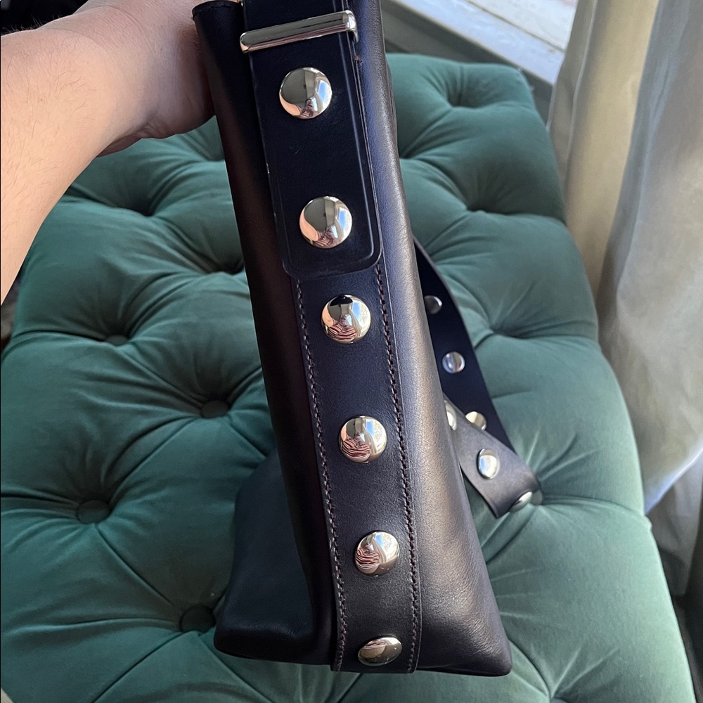 Madewell Essential Bucket Tote Black with Silver Studs - Picture 3 of 8